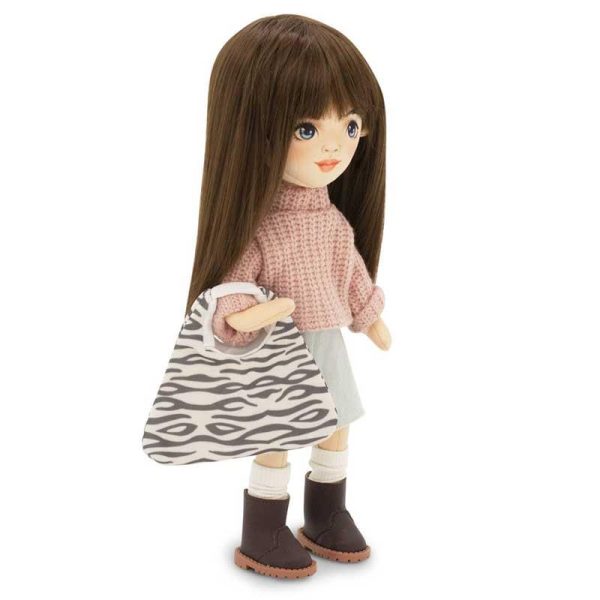 Orange Toys Sweet Sisters: Πάνινη Χειροποίητη Κούκλα Sophie Denim Skirt 32εκ.
