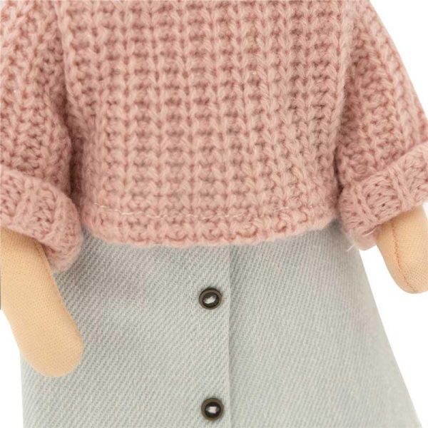 Orange Toys Sweet Sisters: Πάνινη Χειροποίητη Κούκλα Sophie Denim Skirt 32εκ.