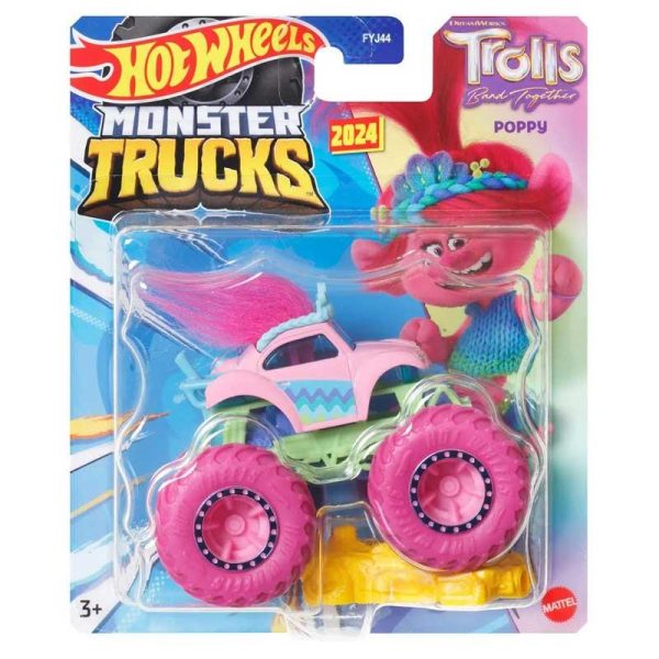 Hot Wheels Monster Trucks Trolls Poppy - Αυτοκινητάκι