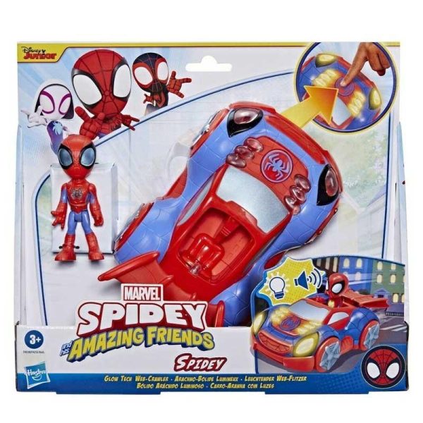 Marvel Spidey Glow Tech Web- Crawler Όχημα & Φιγούρα Spidey