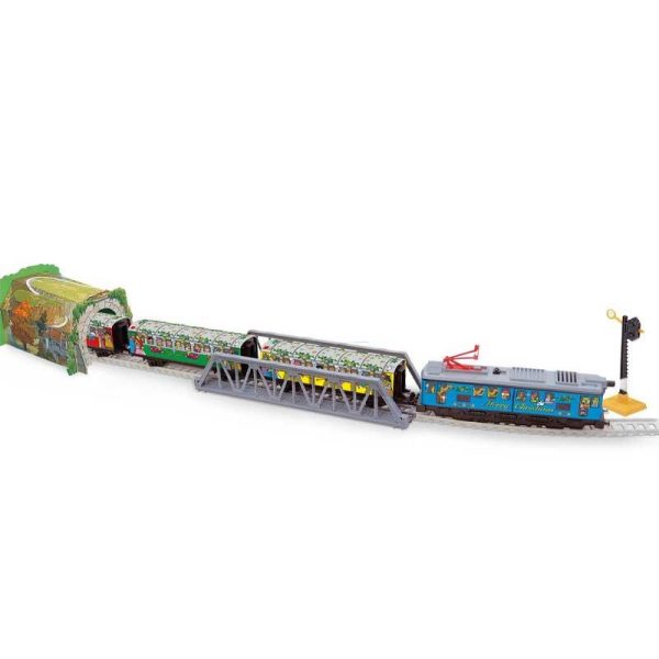 PEQUETREN 500 Christmas Metallic Train Set - Χριστουγεννιάτικο Τρένο 175x100cm