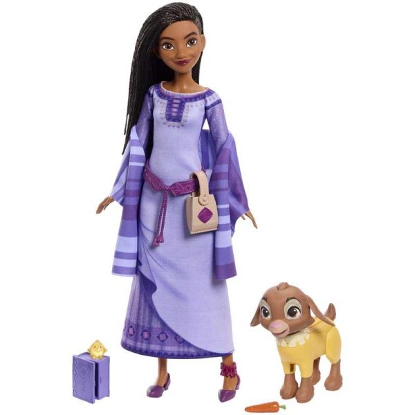 Disney Wish Movie - Asha Of Rosas Adventure Pack - Κούκλα & Ζωάκι Φίλος