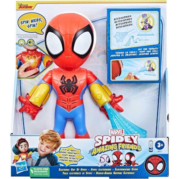 Marvel Spidey Electronic Suit Up Spidey - Ηλεκτρονική Φιγούρα Spidey με Ήχους & Φως