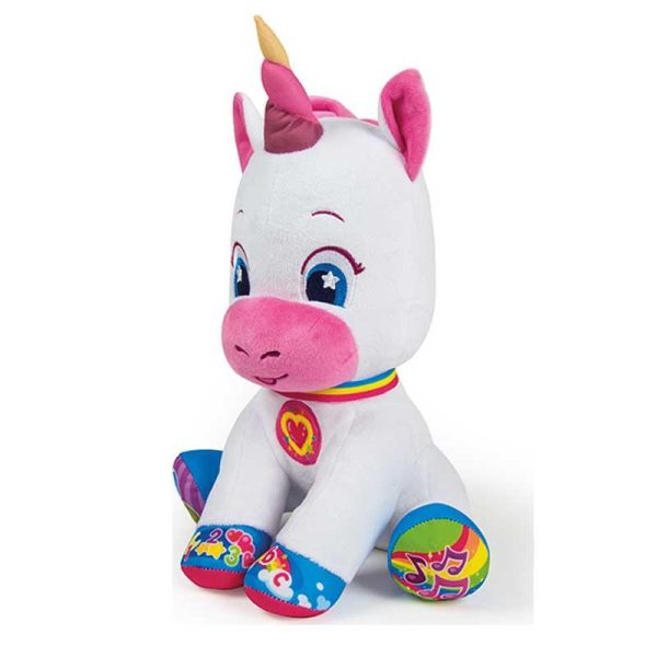 Baby Clementoni Τζενάκι το Μονοκεράκι Διαδραστικό Λούτρινο με Ήχους & Φως
