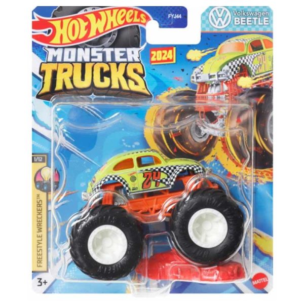 Hot Wheels Monster Trucks Volkswagen Beetle - Αυτοκινητάκι