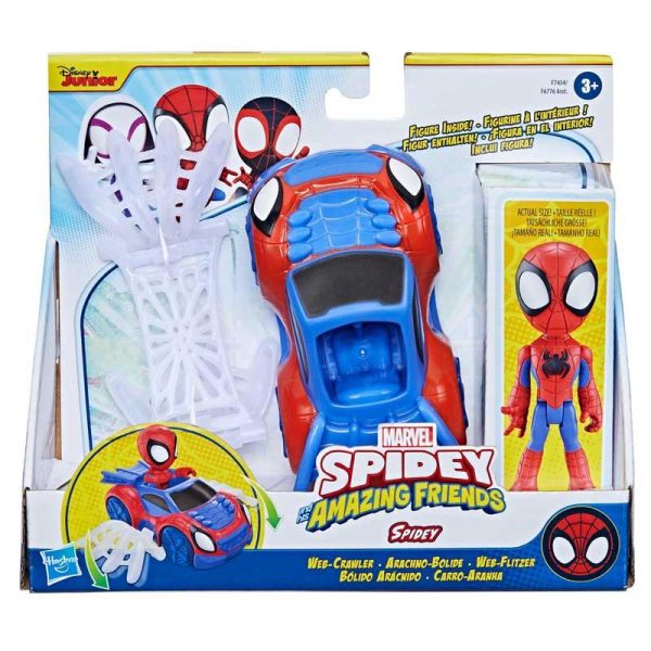 Marvel Spidey Web-Crawler - Όχημα & Φιγούρα Spidey 10cm
