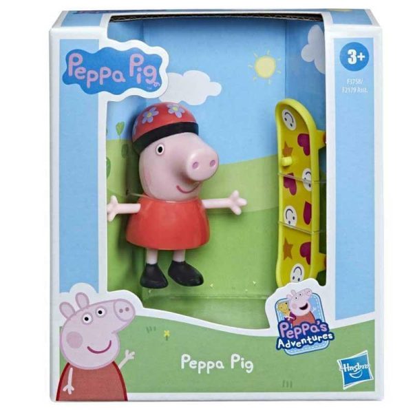 Peppa Pig And Friends - Φιγούρα Πέππα με Πατίνι
