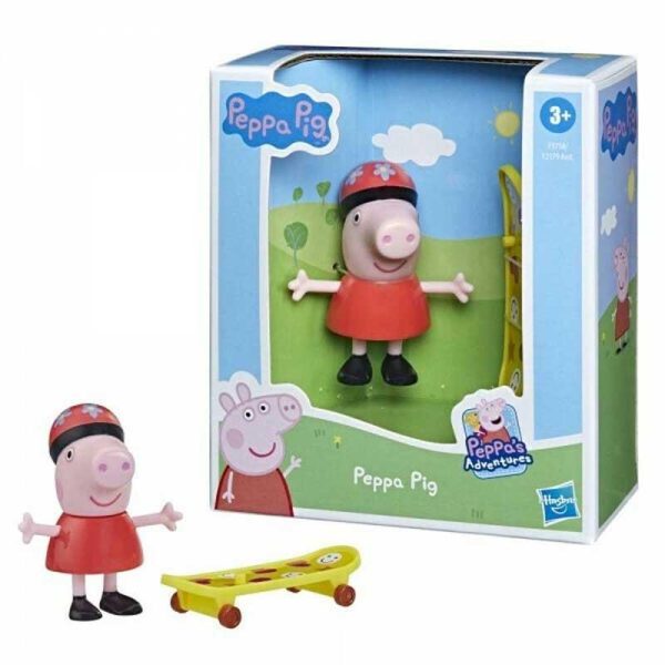 Peppa Pig And Friends - Φιγούρα Πέππα με Πατίνι