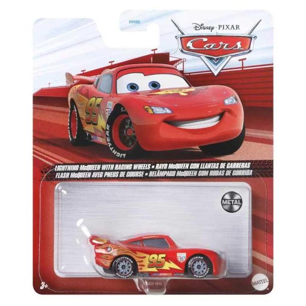 Disney Pixar Cars Lightning McQueen with Racing Wheels - Αυτοκινητάκι