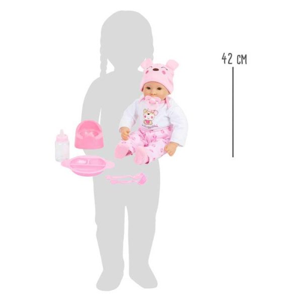 Small Foot Baby Girl - Μωρό Κούκλα Κορίτσι 42εκ με Αξεσουάρ