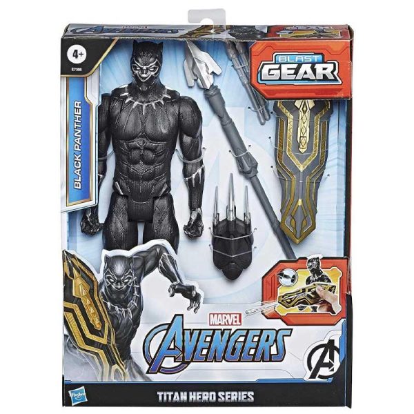 Marvel Titan Hero Series Blast Gear - Φιγούρα Black Panther 30cm με Εξοπλισμό