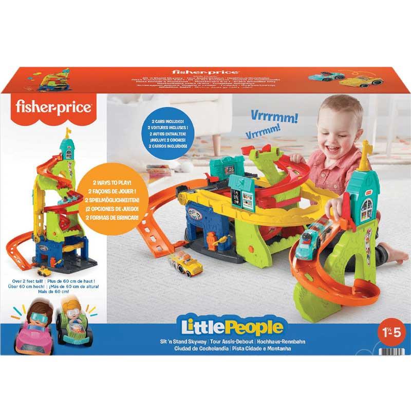 Fisher-Price Little People Sit 'n Skyway - Μεγάλο Γκαράζ - Πίστα με 2 Αυτοκινητάκια