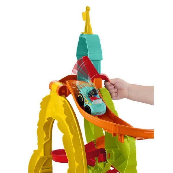 Fisher-Price Little People Sit 'n Skyway - Μεγάλο Γκαράζ - Πίστα με 2 Αυτοκινητάκια