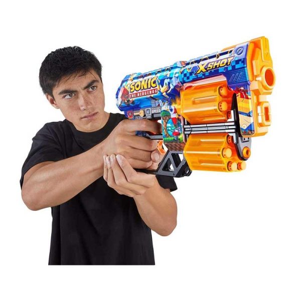 Zuru X-Shot Sonic The Hengehog Skins Dread Όπλο με 12 Βολές 32cm