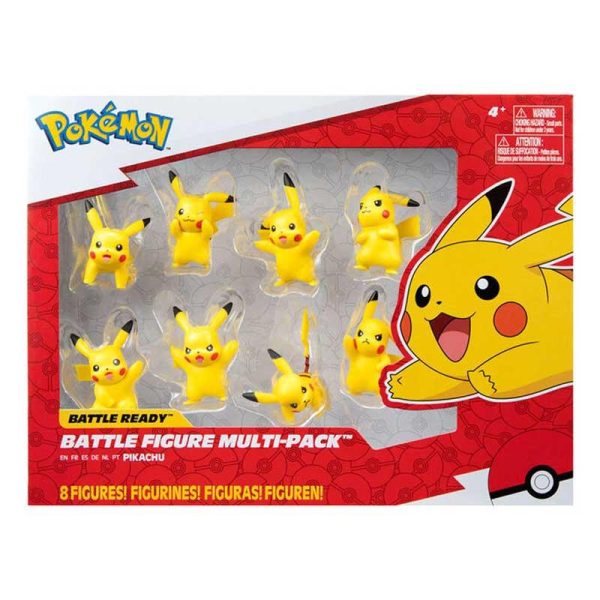 Pokemon Battle Figure Multi-Pack - Φιγούρες Pikachu 8τεμ. PKW2604