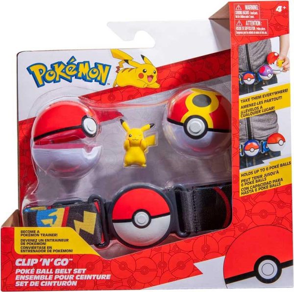 Pokemon Clip 'N' Go Belt Set - Ζώνη, Poke Balls και Φιγούρα Pikachu PKW2720