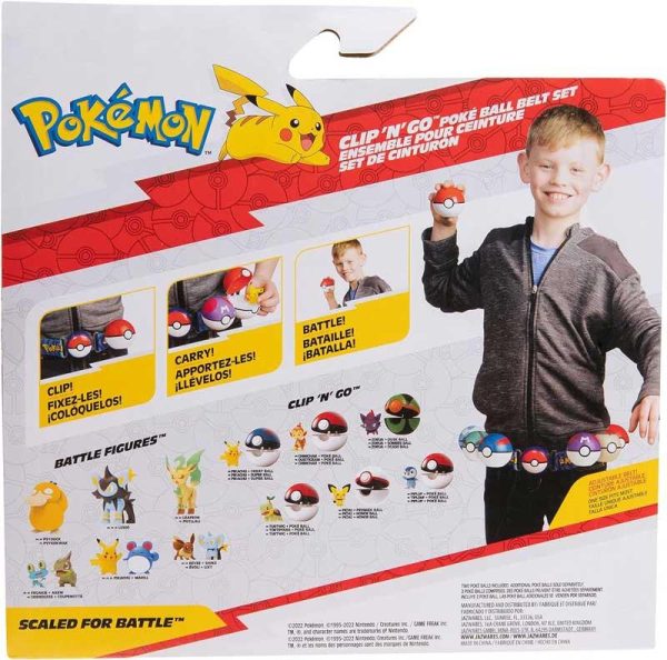 Pokemon Clip 'N' Go Belt Set - Ζώνη, Poke Balls και Φιγούρα Pikachu PKW2720