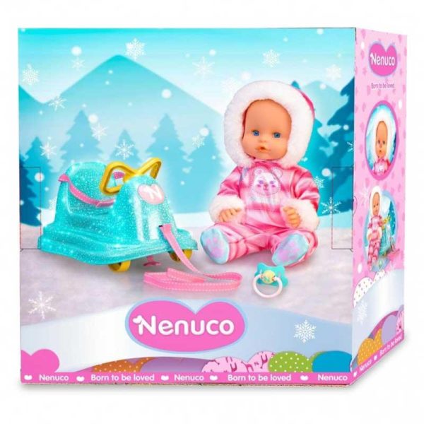 Nenuco and Sleigh - Κούκλα Μωρό με Έλκυθρο 35cm