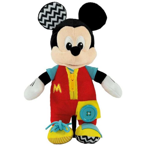 Clementoni Disney Baby Montessori: Mickey Dress Me Up - Εκπαιδευτικό Λούτρινο 30cm