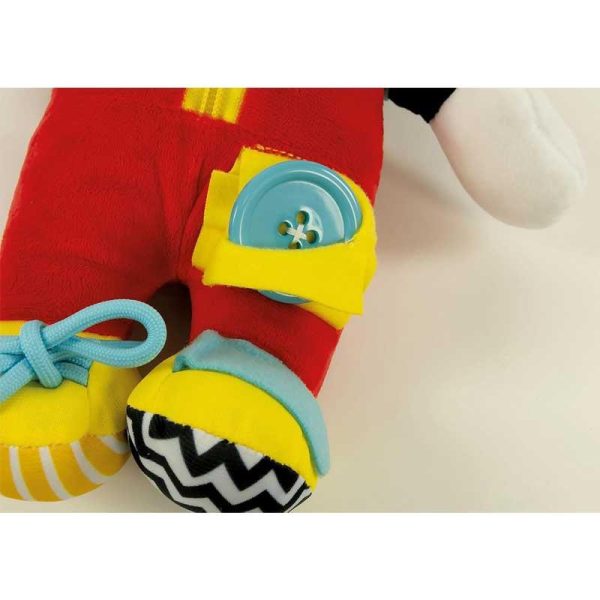 Clementoni Disney Baby Montessori: Mickey Dress Me Up - Εκπαιδευτικό Λούτρινο 30cm