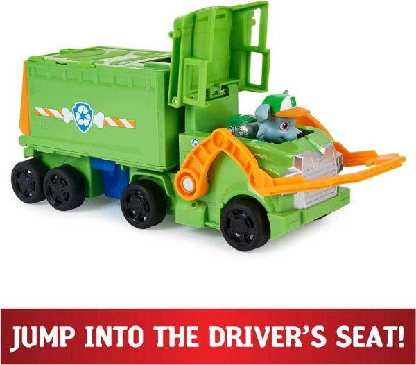 Paw Patrol Rocky Rescue Truck - Όχημα Φορτηγό με Φιγούρα Rocky
