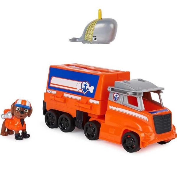 Paw Patrol Zuma Rescue Truck - Όχημα Φορτηγό με Φιγούρα Zuma