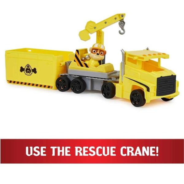 Paw Patrol Rubble Rescue Truck - Όχημα Φορτηγό με Φιγούρα Rubble