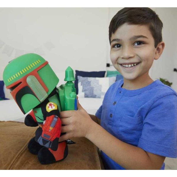 Star Wars The Book Of Boba Fett - Voice Cloner Boba Fett Λούτρινο 30cm με Μετασχηματιστή Φωνής