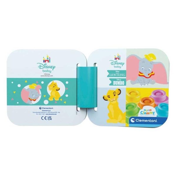 Clementoni Disney Baby Soft Clemmy: Simba & Dumbo Playset - Μαλακά Τουβλάκια & Βιβλιαράκι με Εικόνες