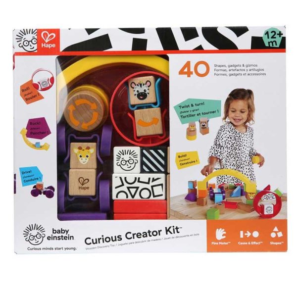 Hape Curious Creator Kit - Τουβλάκια Ξύλινα 40τμχ