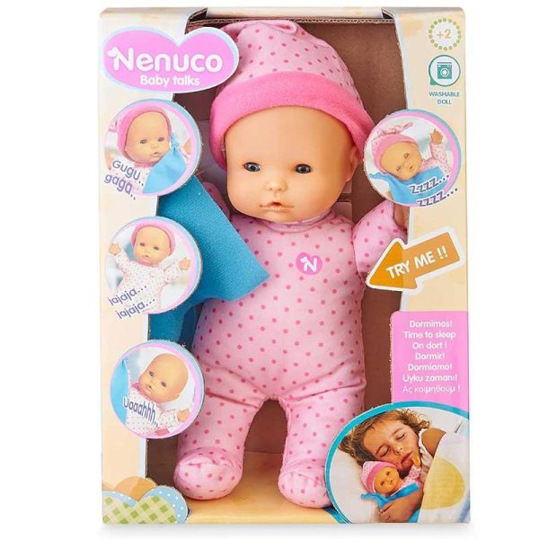 Nenuco Baby Talks - Μωρό 25cm με Κουβερτούλα Νάνι & Ήχους