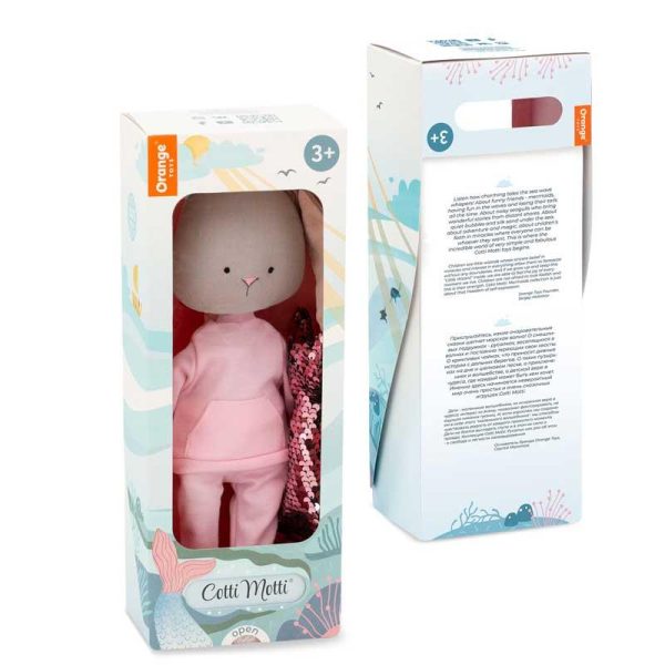 Orange Toys Cotti Motti: Πάνινη Χειροποίητη Κούκλα Lucy Το Κουνελάκι 29εκ.