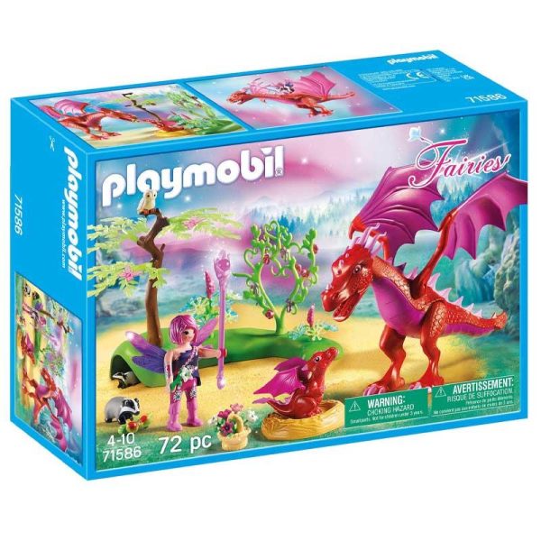 Playmobil Fairies 71586: Δρακομαμά Με Το Μικρό Της