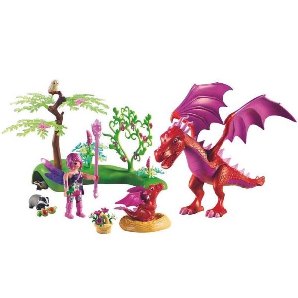 Playmobil Fairies 71586: Δρακομαμά Με Το Μικρό Της