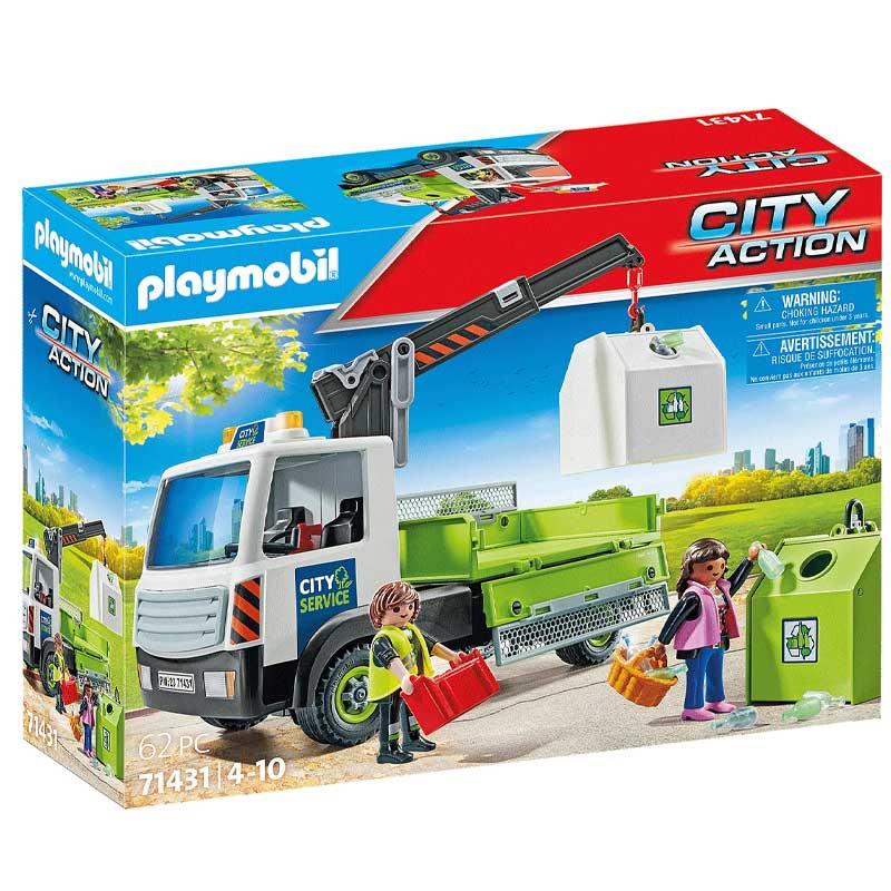 Playmobil City Action 71431: Όχημα Περισυλλογής Κάδων Ανακύκλωσης Γυαλιού