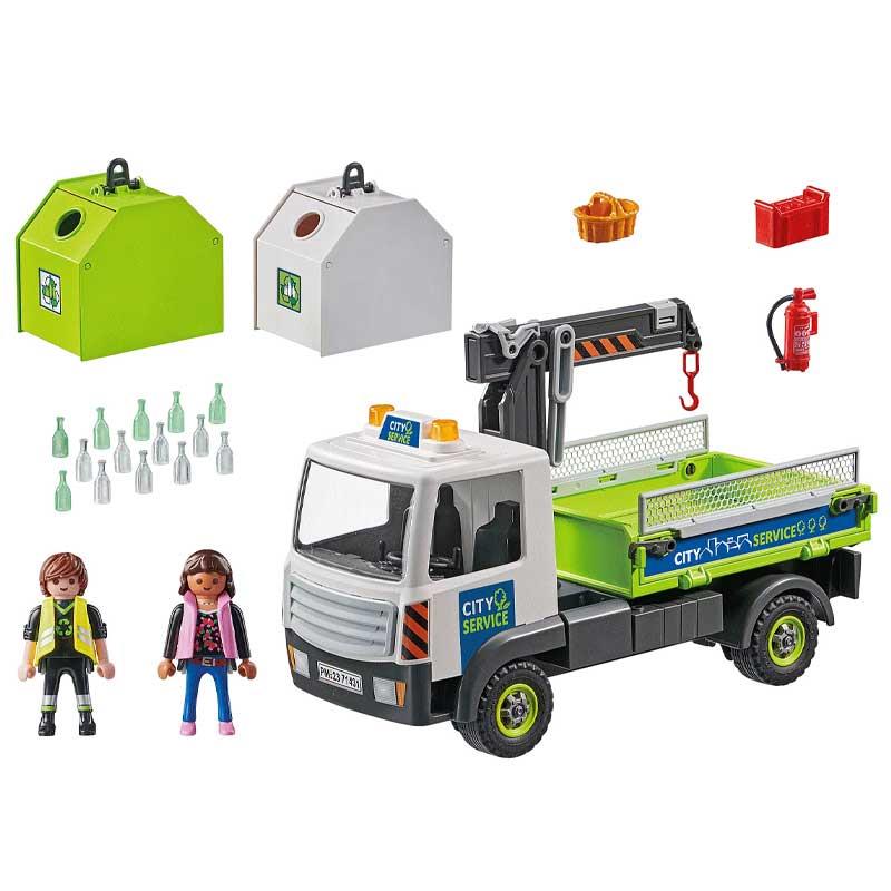 Playmobil City Action 71431: Όχημα Περισυλλογής Κάδων Ανακύκλωσης Γυαλιού