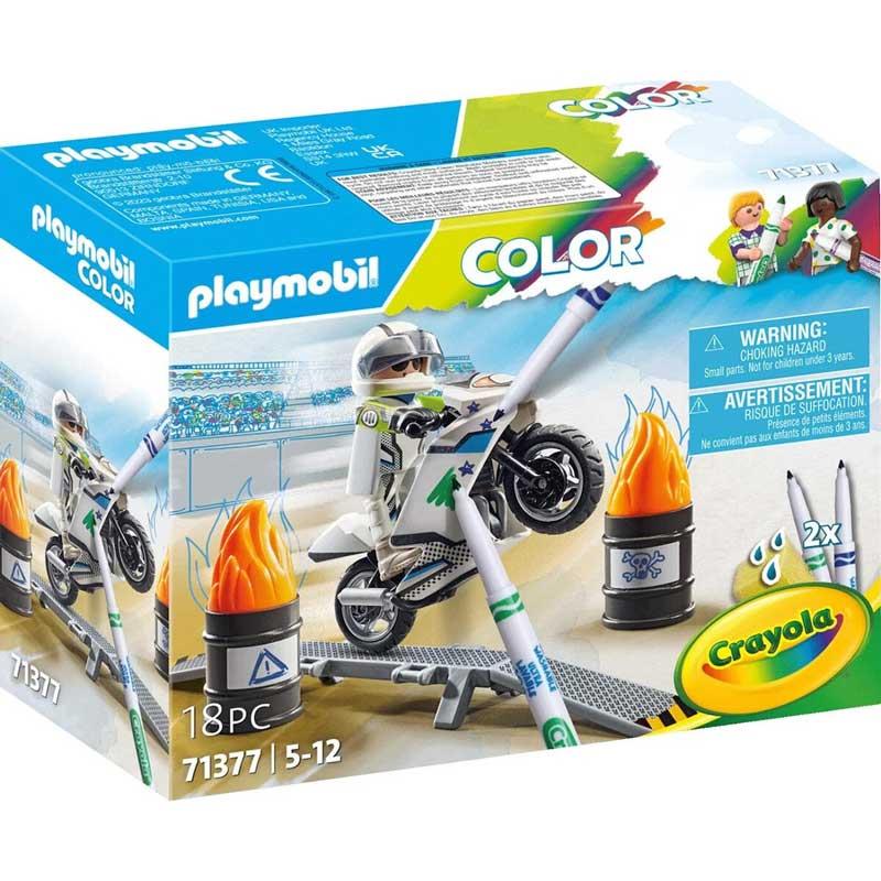 Playmobil Color 71377: Μοτοσυκλέτα με Οδηγό