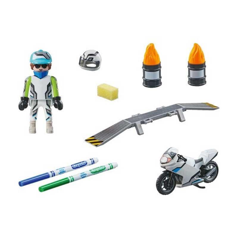 Playmobil Color 71377: Μοτοσυκλέτα με Οδηγό