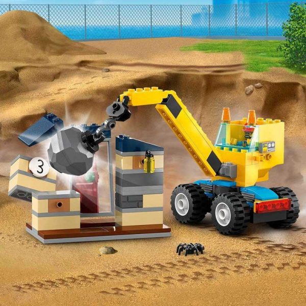 Lego City 60391: Φορτηγά Οικοδομικών Υλικών & Γερανός με Μπάλα Κατεδάφισης