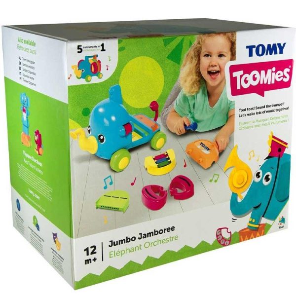 Tomy Toomies - Βρεφικό Μουσικό Παιχνίδι Ελεφαντούλης Για 12+ Μηνών
