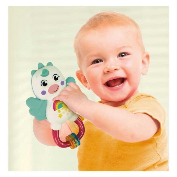 Baby Clementoni Unicorn Teething Rattle - Κουδουνίστρα Μασητικό Μονόκερος