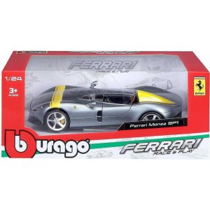 Bburago Race + Play - Μεταλλικό Αυτοκίνητο Ferrari Monza SP1 σε Κλίμακα 1:24