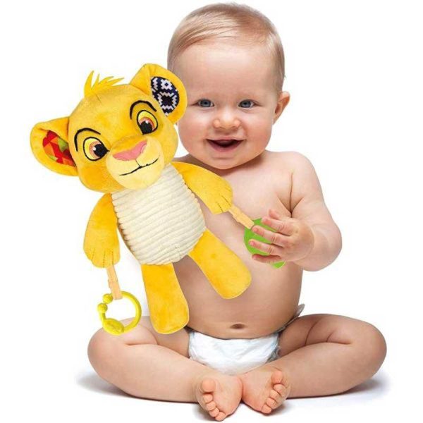 Baby Clementoni Disney 'The Lion King' Simba 1st Activities Λούτρινο Κουδουνίστρα 25cm