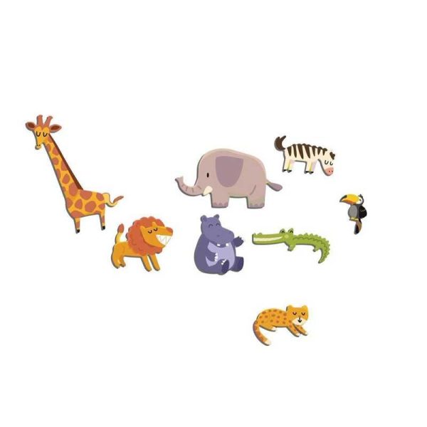 Luna Shaped Puzzle 'Τα Ζώα της Ζούγκλας' με 48τμχ