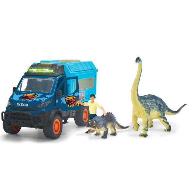 Dickie Toys Dino World Lab - Φορτηγό Εργαστήριο με 3 Δεινόσαυρους