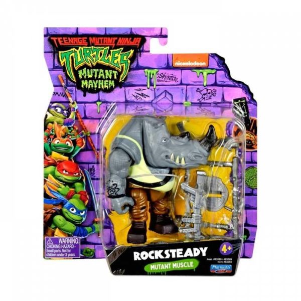 Teenage Mutant Ninja Turtles Mutant Mayhem - Φιγούρα Rocksteady 12 εκ.