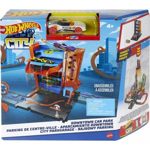 Hot Wheels Downtown Car Park - Πίστα Πάρκινγκ με Αυτοκινητάκι