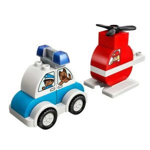 Lego Duplo 10957: Αυτοκίνητο Αστυνομίας και Ελικόπτερο Πυροσβεστικής