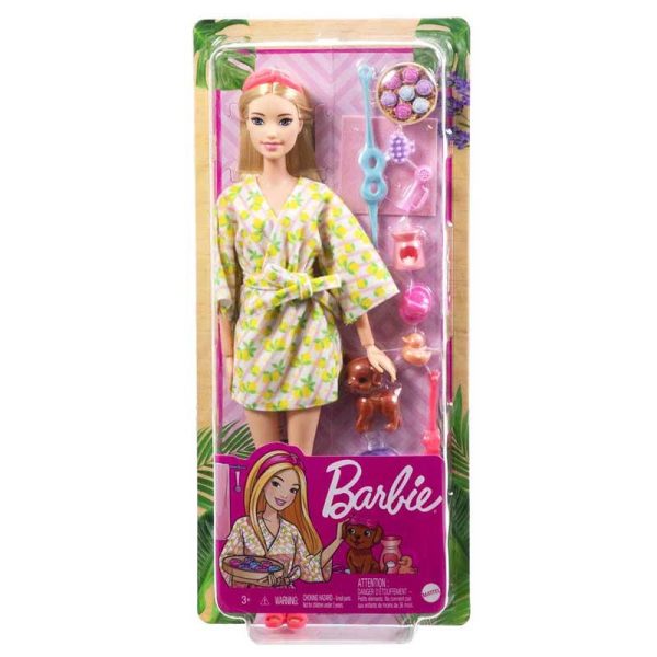 Barbie Wellness - Ημέρα Ομορφιάς Κούκλα Ξανθιά #HKT90
