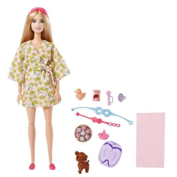 Barbie Wellness - Ημέρα Ομορφιάς Κούκλα Ξανθιά #HKT90